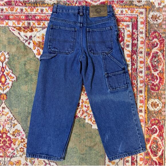 Kids Vintage Eddie Bauer Carpenter Cargo Straight Leg Jeans - Picture 3 of 6